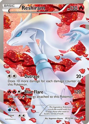 Reshiram (Full Art) RC22/RC25/113 - Ultra Rare - Holofoil