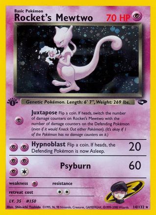 Rocket's Mewtwo 014/132/132 - Holo Rare