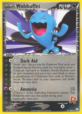 Rocket's Wobbuffet 047/109/109 - Uncommon - Reverse Holofoil