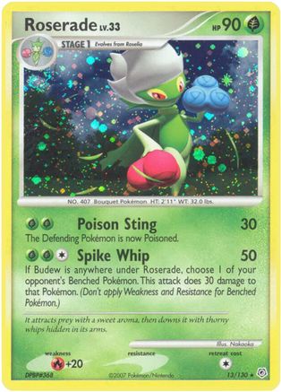Roserade 013/130/130 - Holo Rare - Holofoil