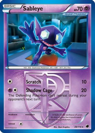 Sableye (Team Plasma) 049/116 - Rare