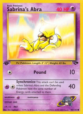 Sabrina's Abra (93) 093/132/132 - Common - Unlimited