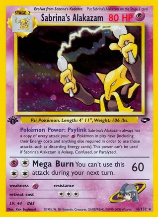 Sabrina's Alakazam 016/132/132 - Holo Rare - Holofoil