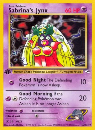 Sabrina's Jynx 059/132/132 - Uncommon - 1st Edition