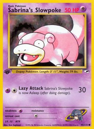 Sabrina's Slowpoke 095/132/132 - Common - 1st Edition