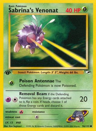 Sabrina's Venonat 096/132/132 - Common - 1st Edition