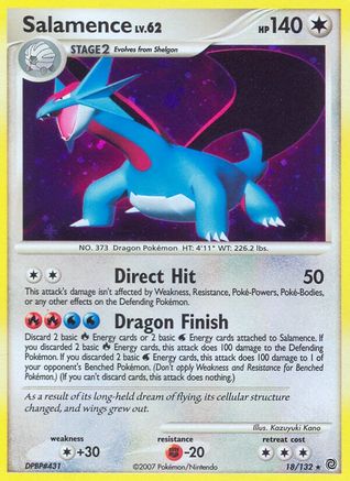 Salamence 018/132 - Holo Rare - Holofoil