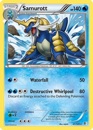 Samurott 041/149 - Holo Rare - Holofoil