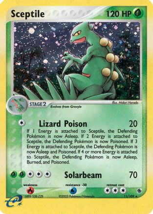 Sceptile 011/109/109 - Holo Rare - Holofoil