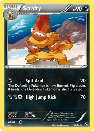 Scrafty 069/114 - Rare