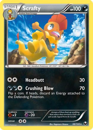 Scrafty 068/108 - Rare