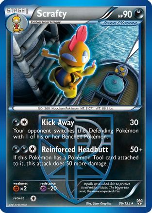 Scrafty (Team Plasma) 086/135 - Rare