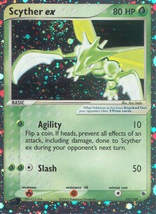 Scyther ex 102/109/109 - Ultra Rare - Holofoil