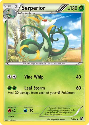 Serperior (5) 005/114 - Holo Rare - Holofoil