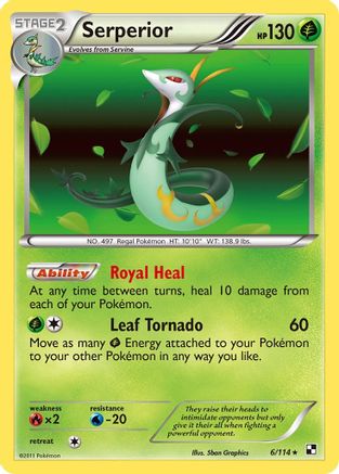 Serperior (6) 006/114/114 - Holo Rare - Holofoil