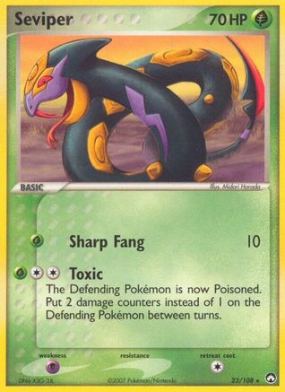 Seviper 023/108 - Rare - Reverse Holofoil