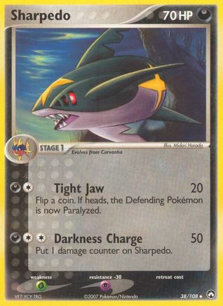 Sharpedo 038/108 - Uncommon - Reverse Holofoil