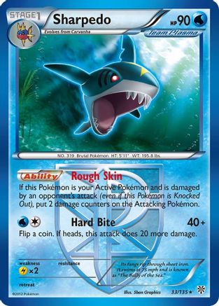 Sharpedo (Team Plasma) 033/135 - Rare