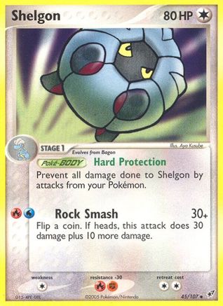 Shelgon 045/107 - Uncommon - Reverse Holofoil