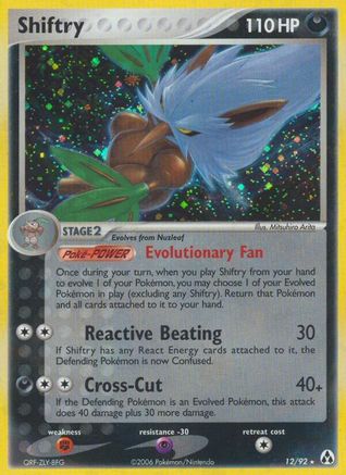 Shiftry 012/92 - Holo Rare - Holofoil