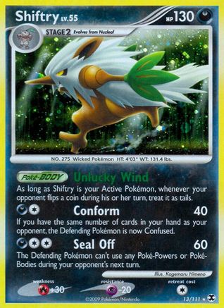 Shiftry 013/111 - Holo Rare - Holofoil