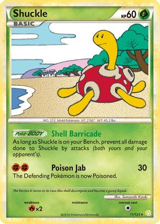 Shuckle 011/123 - Holo Rare - Holofoil