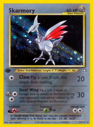 Skarmory 013/111/111 - Holo Rare - Unlimited Holofoil