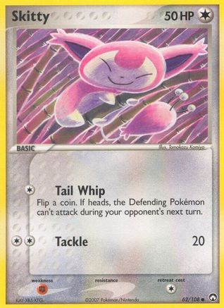 Skitty 062/108/108 - Common - Reverse Holofoil