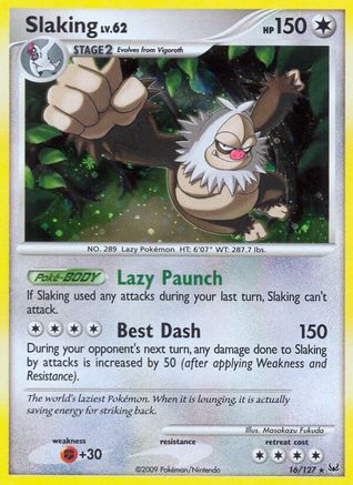 Slaking 016/127 - Holo Rare - Holofoil