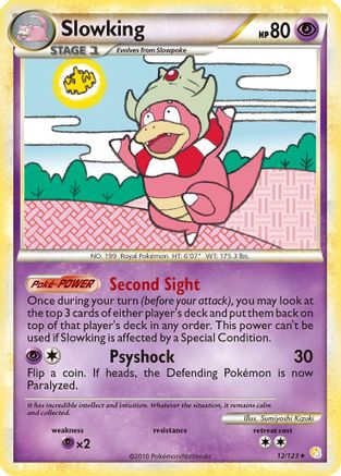 Slowking 012/123 - Holo Rare - Holofoil