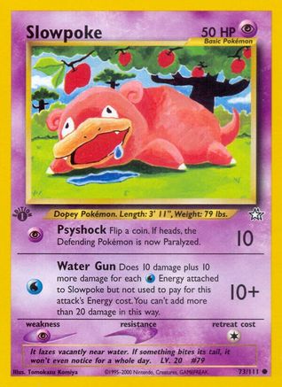 Slowpoke 073/111/111 - Common - 1st Edition
