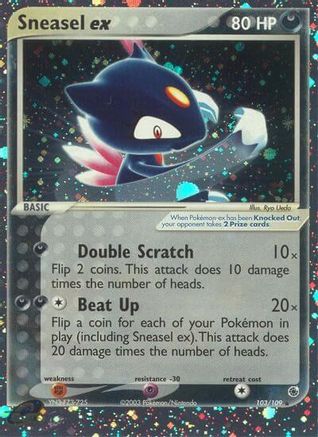 Sneasel ex 103/109/109 - Ultra Rare - Holofoil