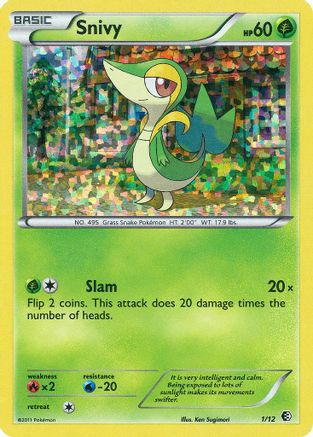 Snivy 001/12/12 - Promo - Holofoil