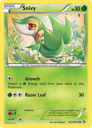Snivy RC1/RC25/113 - Common - Holofoil