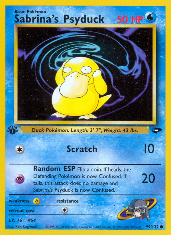 Sabrina's Psyduck (99/132) [Gym Challenge 1st Edition]