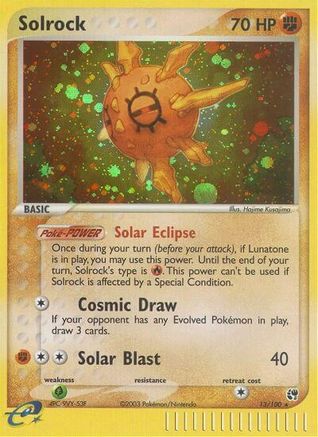 Solrock 013/100 - Holo Rare - Holofoil