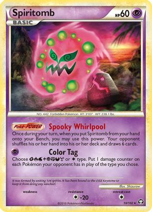 Spiritomb 010/102 - Holo Rare - Holofoil