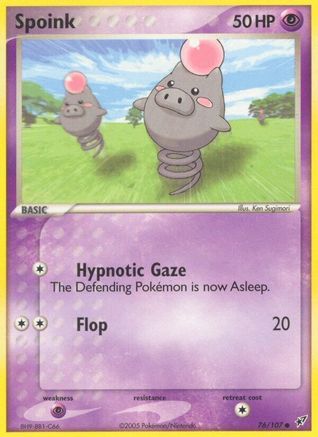 Spoink 076/107/107 - Common - Reverse Holofoil