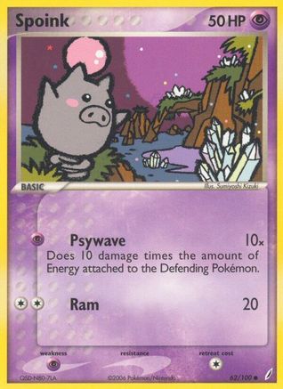 Spoink 062/100/100 - Common - Reverse Holofoil