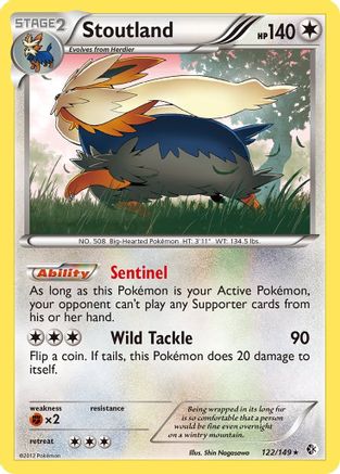 Stoutland 122/149 - Holo Rare - Holofoil