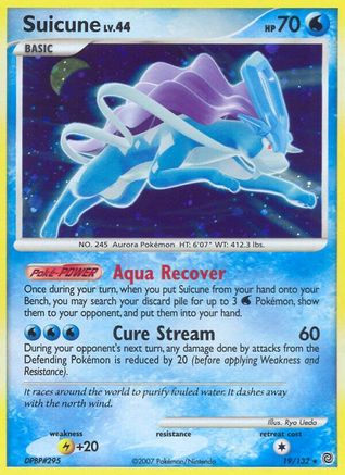 Suicune 019/132/132 - Holo Rare - Holofoil