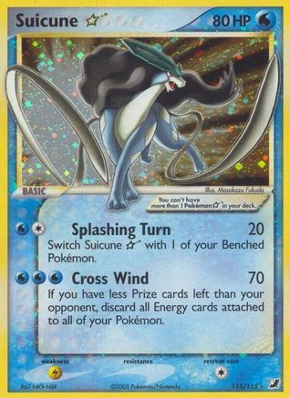 Suicune Star 115/115 - Ultra Rare - Holofoil