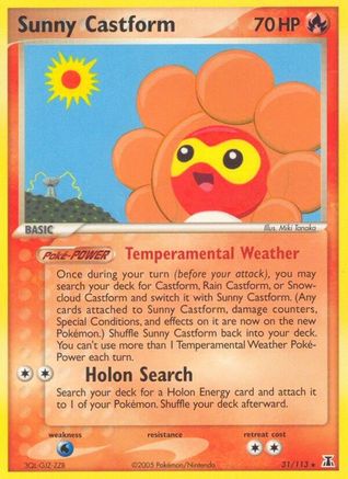 Sunny Castform 031/113 - Rare - Reverse Holofoil