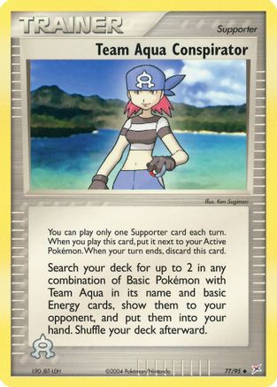 Team Aqua Conspirator 077/95 - Uncommon - Reverse Holofoil