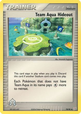 Team Aqua Hideout 078/95 - Uncommon - Reverse Holofoil
