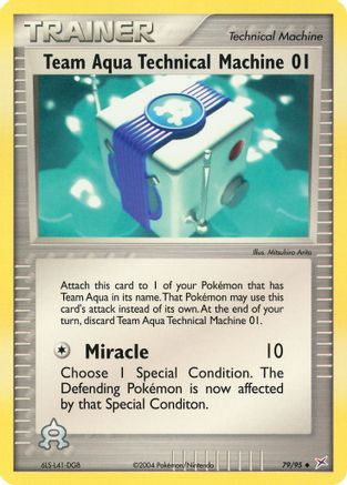 Team Aqua Technical Machine 01 079/95 - Uncommon