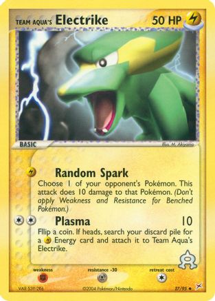 Team Aqua's Electrike 027/95/95 - Uncommon
