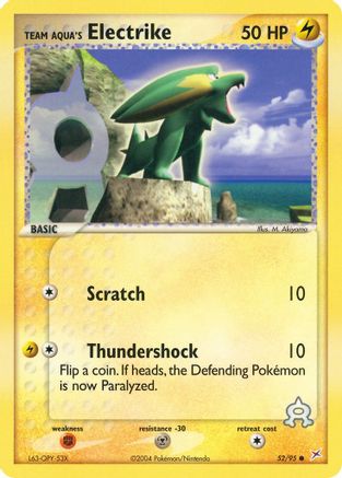 Team Aqua's Electrike 052/95/95 - Common