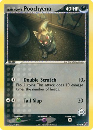 Team Aqua's Poochyena 054/95/95 - Common