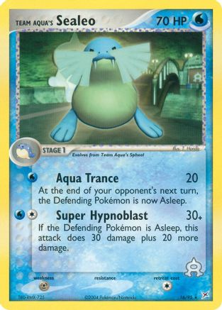 Team Aqua's Sealeo 016/95/95 - Rare